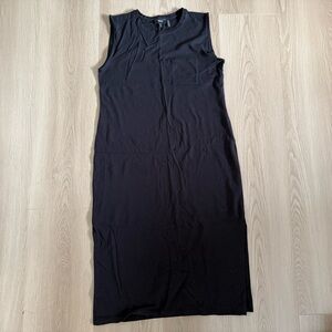 Theory Muscle T-Shirt Dress in Stretch Cotton